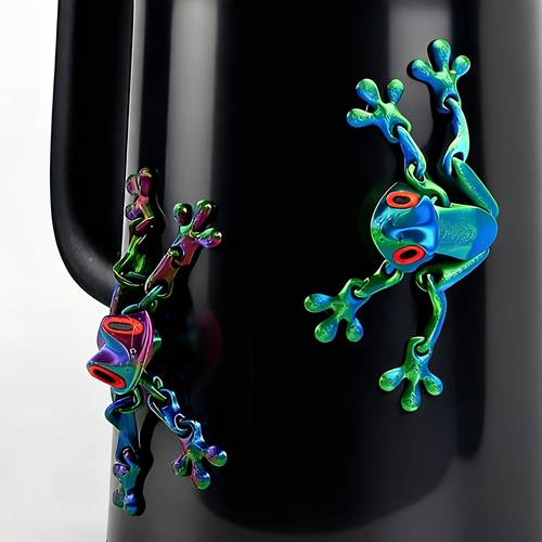 frog cartoon fridge magnet fun movable joints suitable for refrigerators nightstands chairs and office memo boards creative and unique holiday gifts imaginative additions fun decorations durable plastic decorative magnets novelty magnet