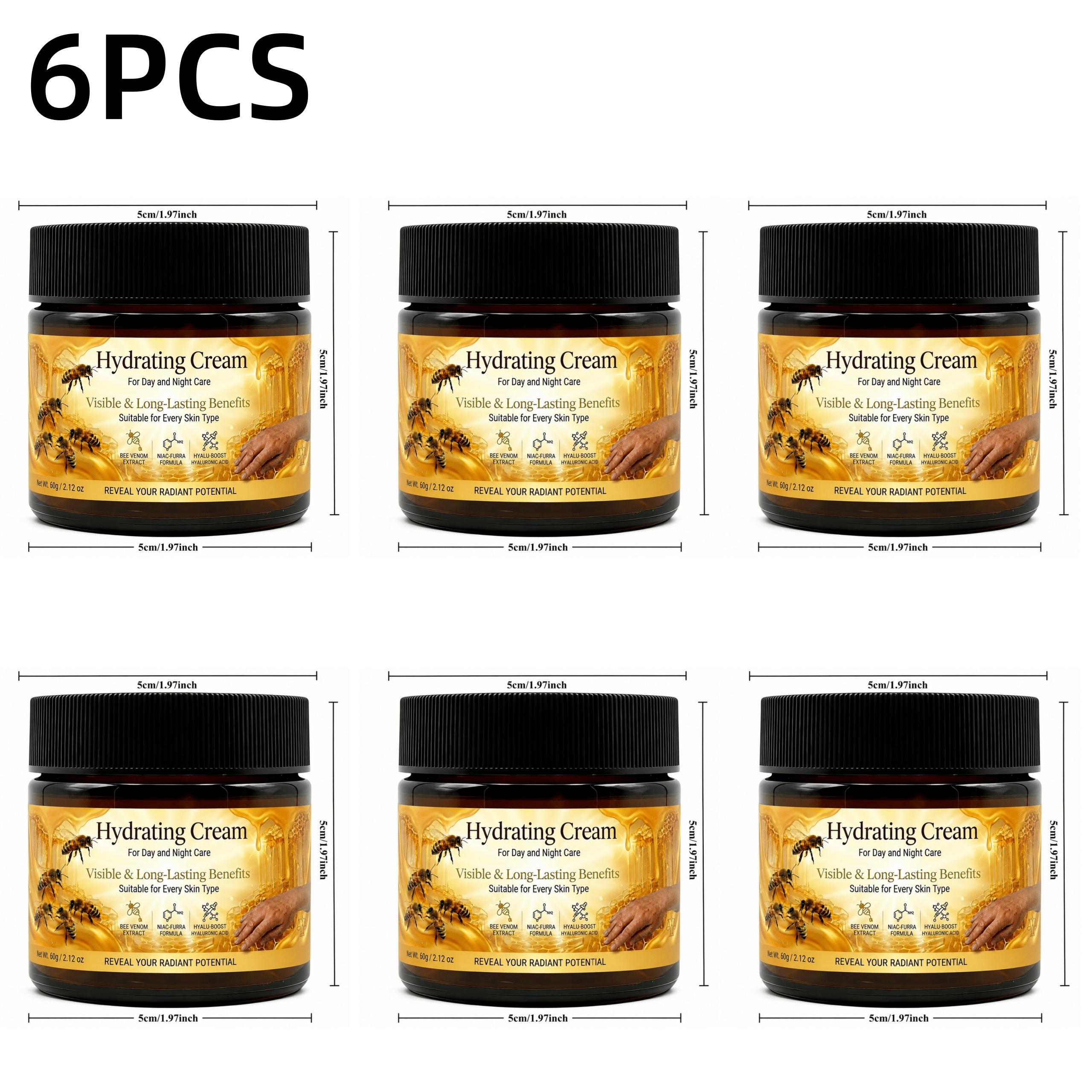 Image of 6pcs Bee Venom Extract Skin Care Cream, Hydrating Firming Facial Moisturizer For Skin