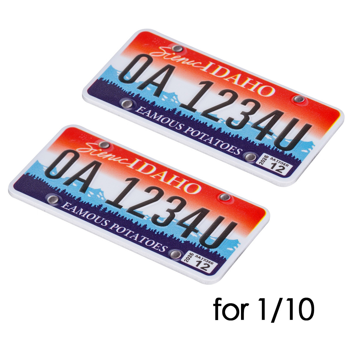 TEMU Aluminum Alloy Scale License Plate Kit Decorations Accessories For 1/10 Rc Crawler Car -4 Cc01 Scx10 D90 90046 Diy