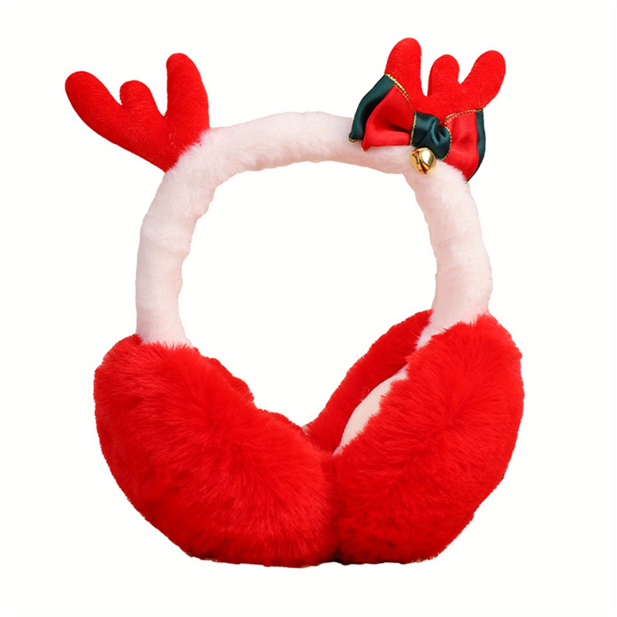 Plush Antler Ear Warmers For Women Reindeer Antlers Plush  display picture 2
