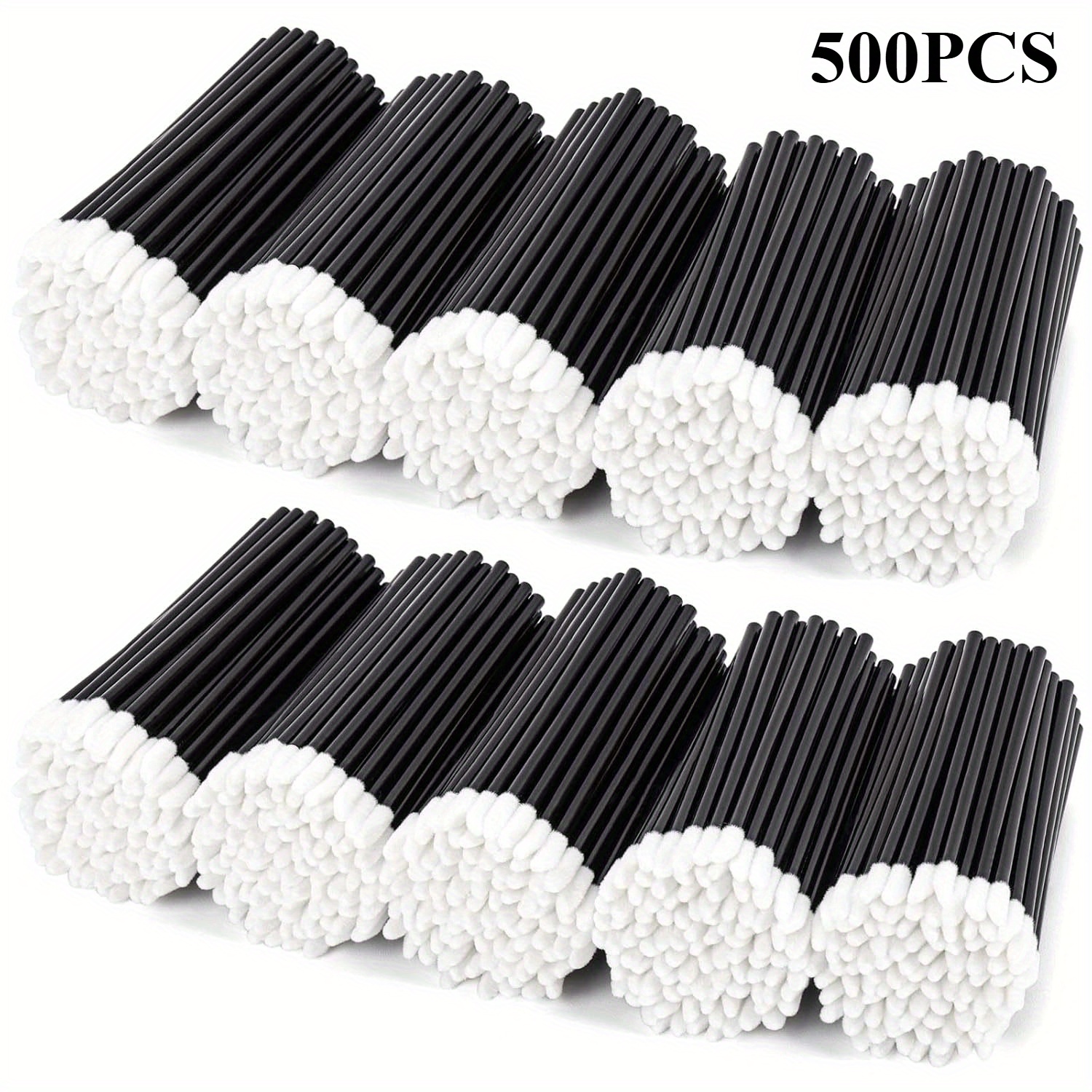 TEMU 500pcs Disposable Lip Brushes, Lip Applicators Makeup Brushes, Tools Lip Wands Makeup Essentials Beauty Tools, Lipstick Lint Free Brush Makeup