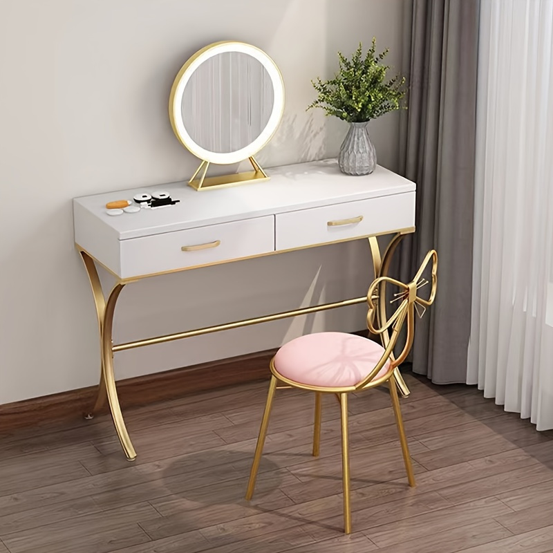 a stylish heart shaped faux leather sofa vanity chair - Temu Pakistan