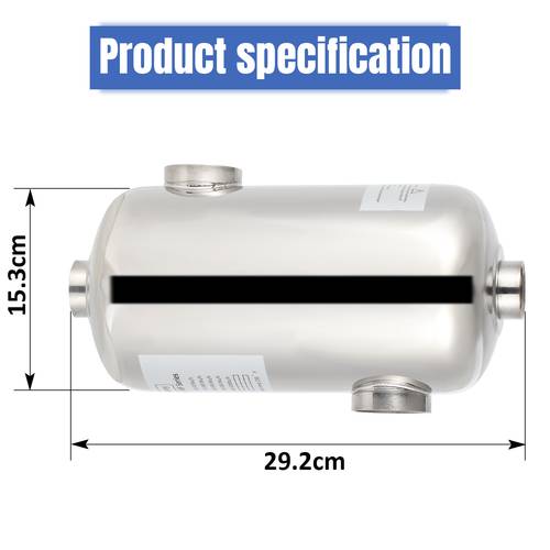 riscaldatore per piscina in acciaio inossidabile per piscina e spa ss304, scambiatore per piscina e vasca da bagno 28kw/60kw