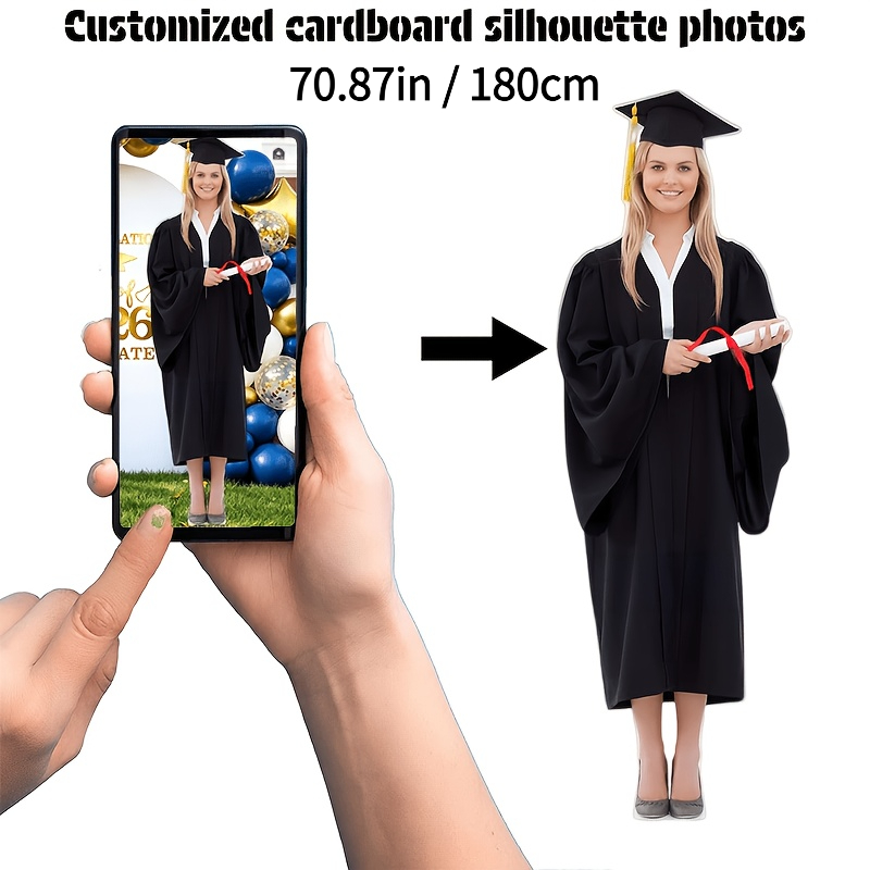 TEMU 1pc Custom Photo Life-size Cutout Prop, Custom Photo, Customized Standee Prop, For Party Decoration, Add To The Party Atmosphere, Multiple Sizes