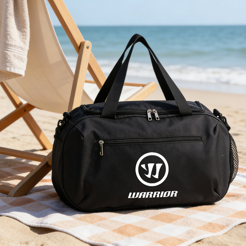 warrior ice hockey sports duffel bag large capacity travel gym bag with shoe compartment adjustable shoulder strap for men and women hand wash clean gym bag