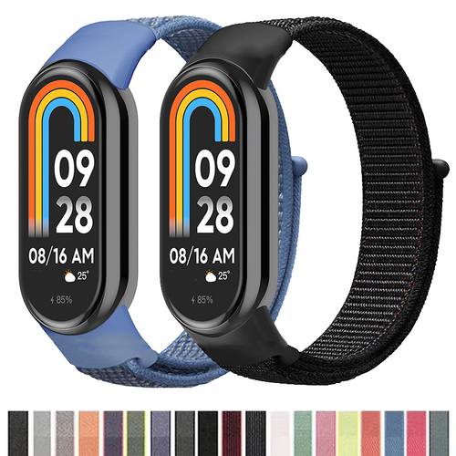 objektbild Nylon Sportarmband Kompatibla med Xiaomi Mi Band 10/9/8/7/6/5/4/3, Passar Både Män Och Kvinnor. Dessa Mjuka, Justerbara, Andningsbara Och Cirkulära Ersättningsarmband Är Designade för Xiaomi Band 10/9/8/7/6/5/4/3. De Är Idealiska för Aktiva L