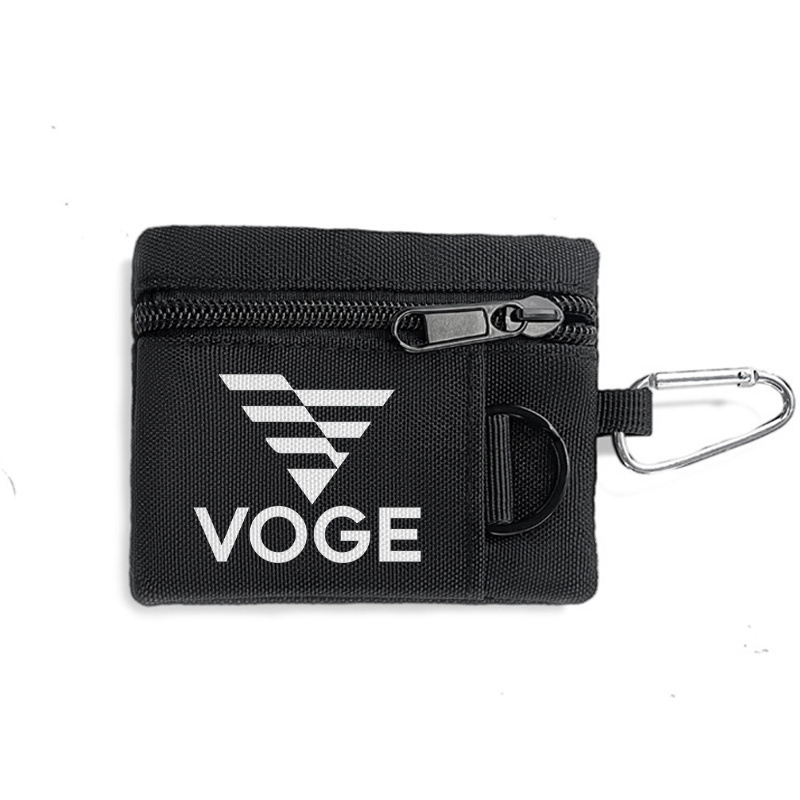 TEMU 1pc Portafoglio Minimalista in Nylon - Porta Carte con Cerniera e Chiusura a Moschettone, e Resistente, Custodia per per&, Portaoggetti Slim i ,