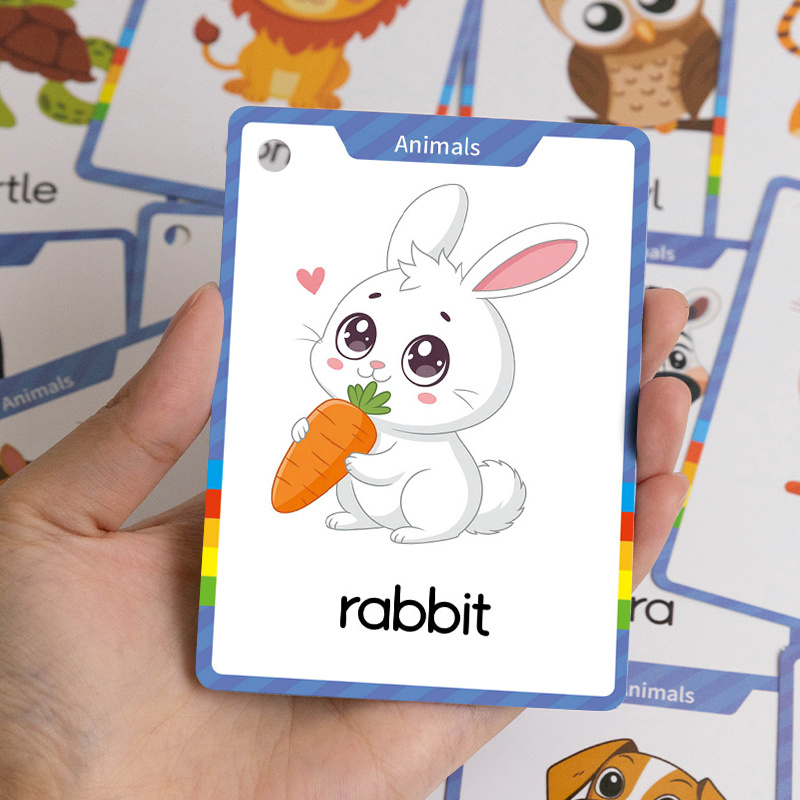 41 Words Animal Cognition Learning Cards for Kids