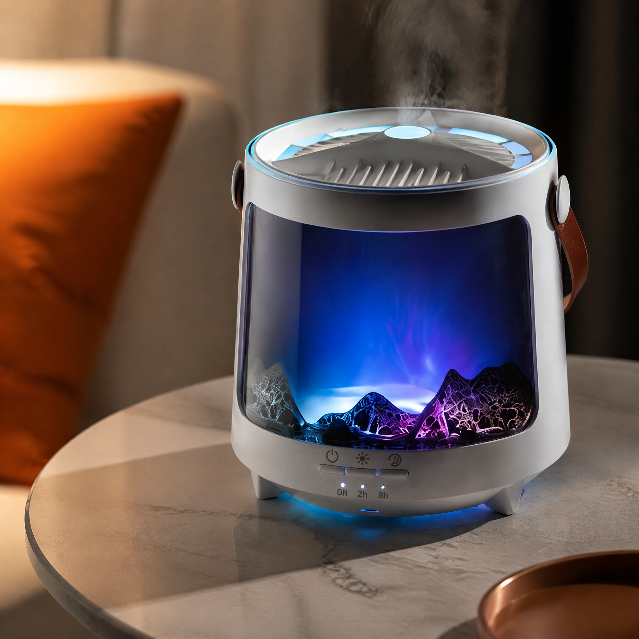 TEMU Diffuser, 7-color Led Ambient Light, Usb Silent Humidifier And Nebulizer, Timer With Auto-, Low--off Protection, Suitable For Bedrooms And