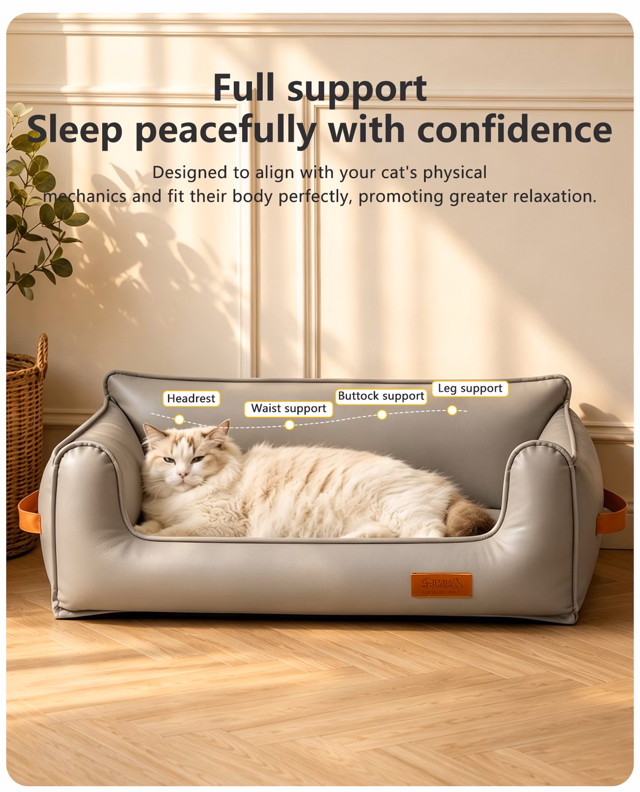 dog sofa dog bed dog house detachable cat bed low sticking high back dog cushion universal for small medium and large pets Product details 2