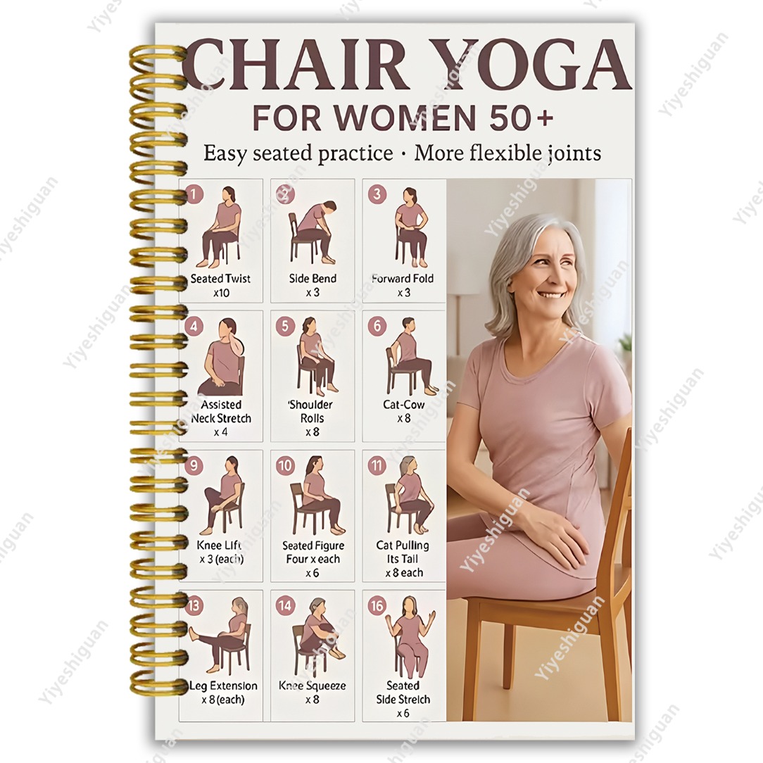 TEMU Chair Yoga Full Guide, 10-minute Daily 30-day Challenge | Easy Low- Exercise To Restore Strength, Flexibility, Balance, And Weight Loss | Gentle