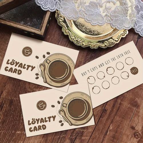 double sided 3 5 x 2 inch cafe cards business card size business punch recommended for coffee shop with cup of