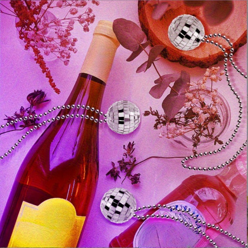 5pcs 1 2 inch mirrored disco ball decorations bead chains - Temu Mauritius