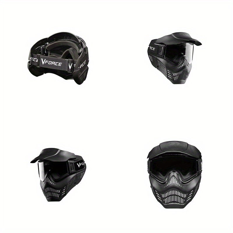 Tactical Fast Helmet Set, With Removable Anti-Fog Goggles Multifunctional NVG Mount Airsoft Goggles Flashlight, For Paintball