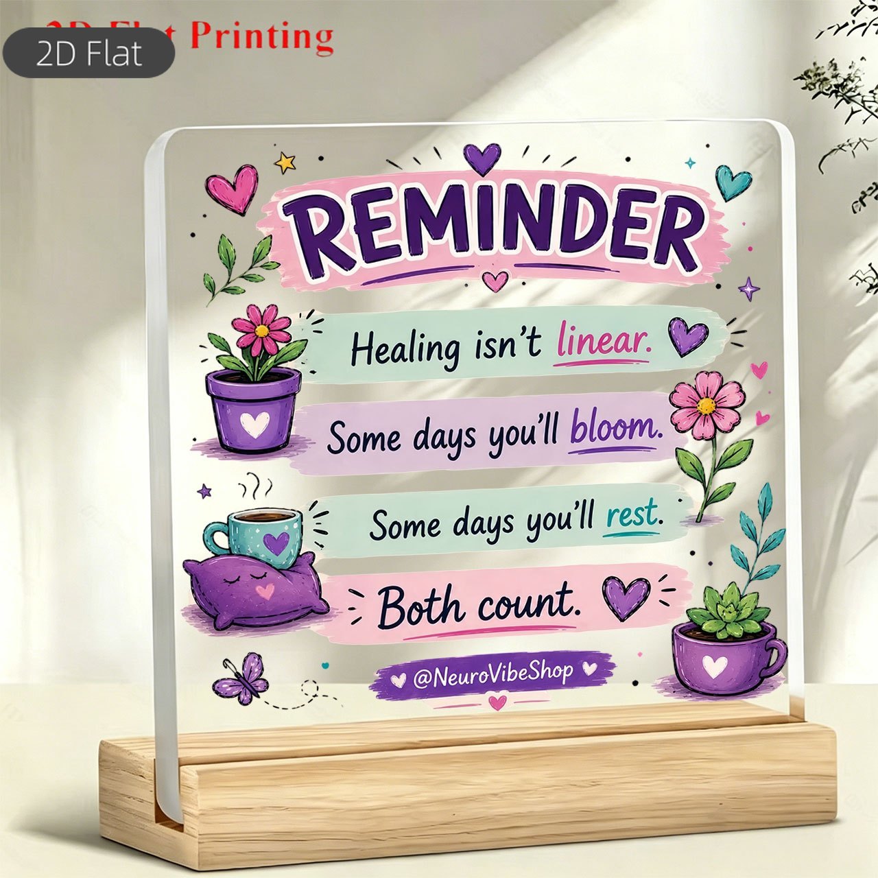 item picture 1pc acrylic desktop decoration stand healing non linear theme ornament potted plant and heart elements paperweight desktop decor suitable for work study bar top placement ideal for daily gifting birthday and holiday presents