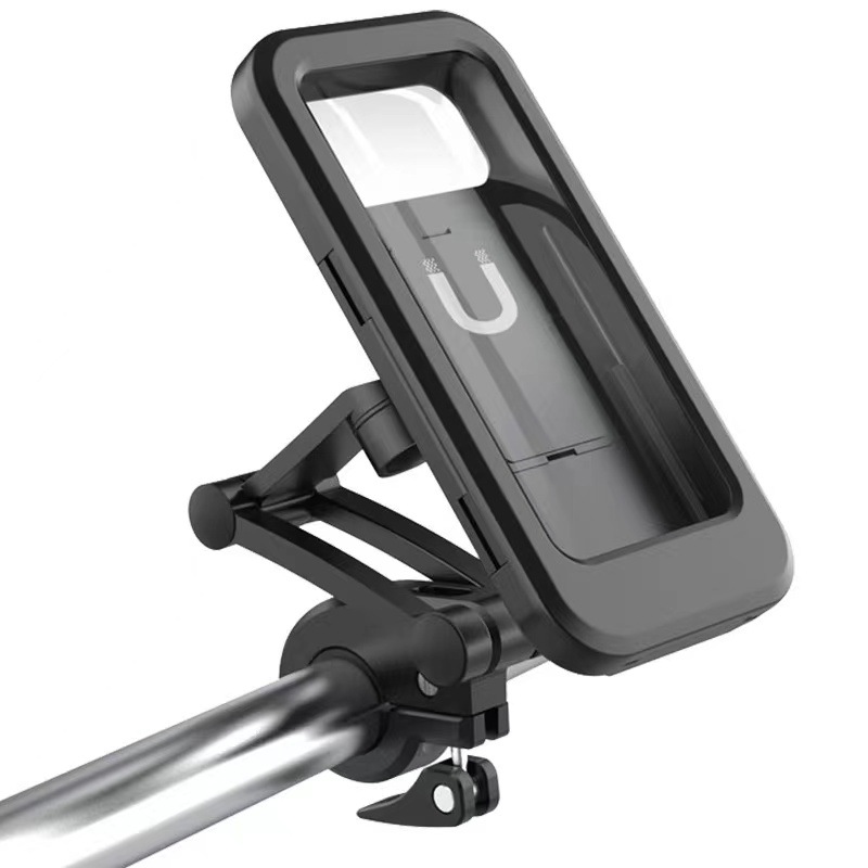 TEMU Plastic Motorcycle Electric Bike Bicycle Phone Mount With Rearview Mirror Installation Universal For Outdoor Navigation And Delivery