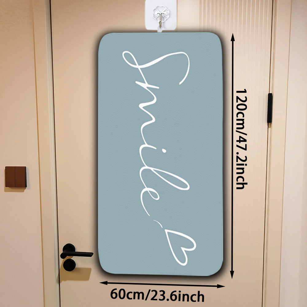 TEMU 1pc This Foldable And Portable Ironing Mat Features A Hanging Strap, Stylish Pattern Ironing Mat, Allowing For Hanging And Flat Ironing. Rolled