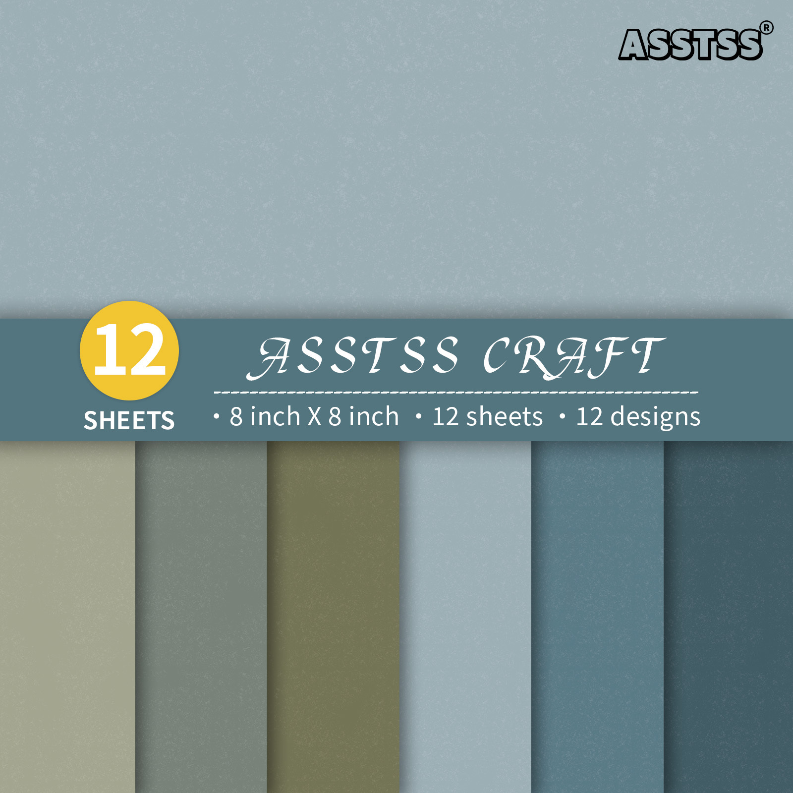 TEMU 12-sheet Asstss Scrapbooking Paper Pad - Heavyweight Cardstock Suitable For Journaling, Collage Art, Greeting Cards & Crafts | Retro Soft Warm