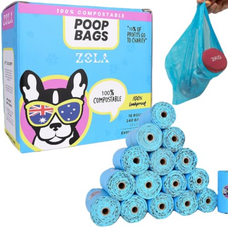 Dog Poo Bags Flat Top 240 Bags