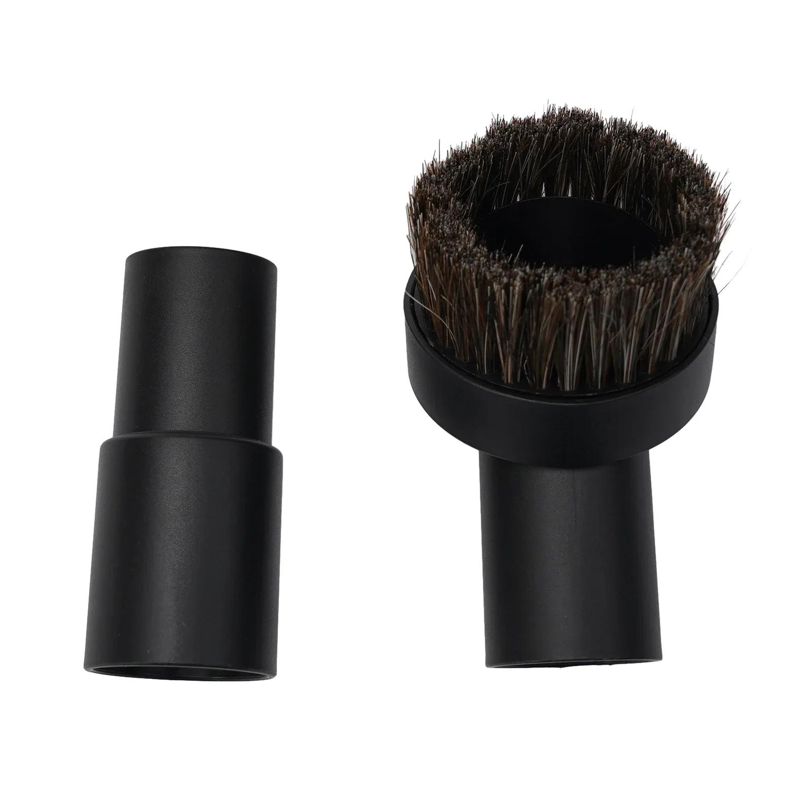TEMU Compatible For /vacuum Cleaner Horse Hair Bristle Brush Head With Adapter - Pp Plastic Round Brush Suitable For 32mm//25mm Attachments, Fit For,