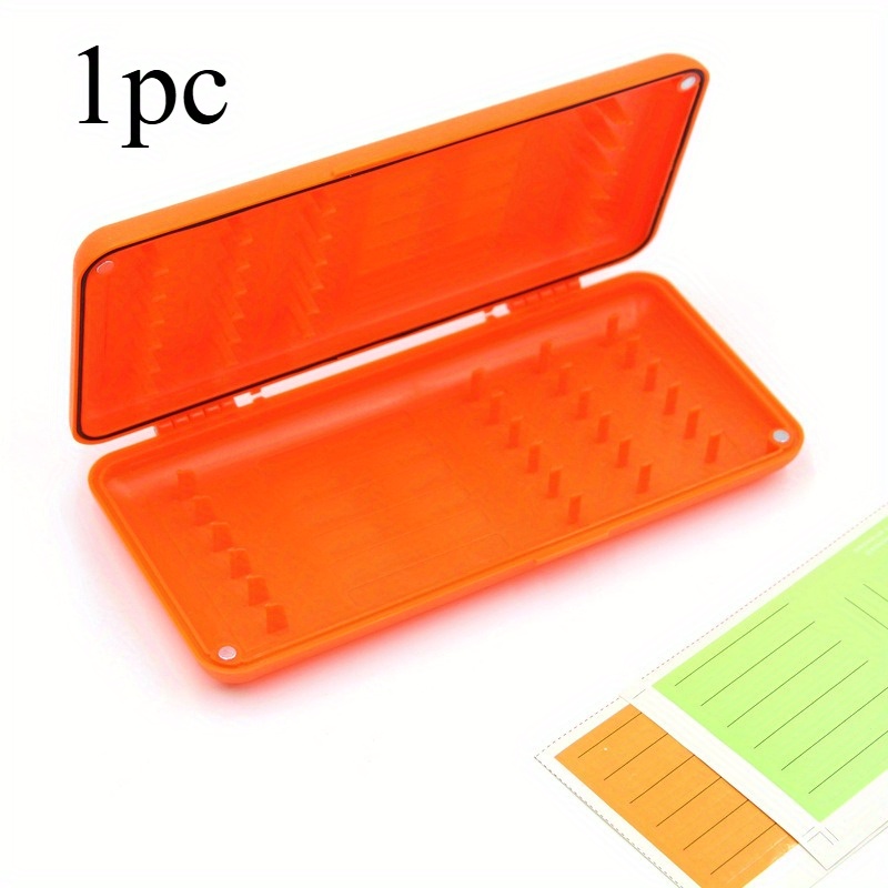 TEMU Avlcoaky 1pc Fishing Box Orange Sub Line Box Fishing Tackle Box