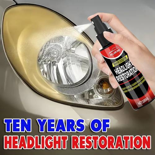 professional headlight restorer removes yellowing lampshade polishing and grinding material headlight brightness grinding and polishing effect