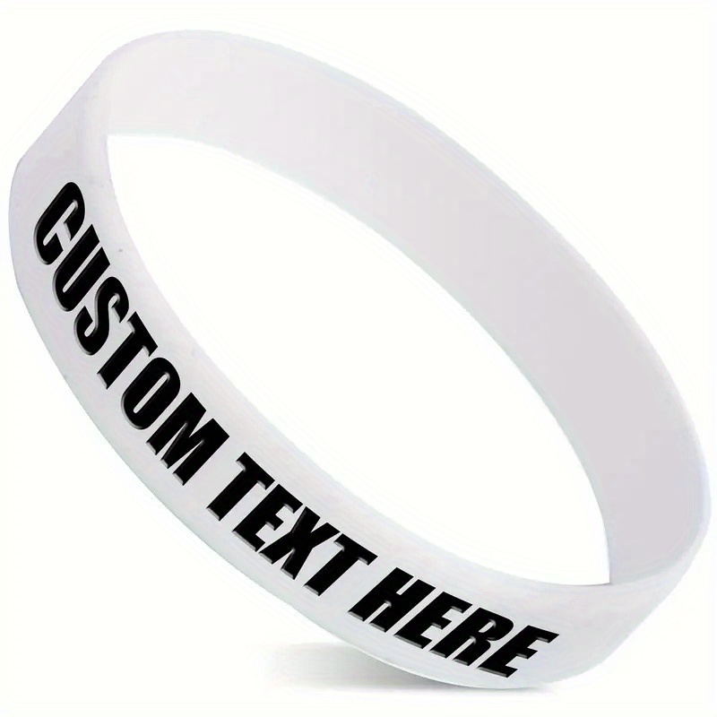 77pcs Custom Silicone Bracelets, Gift for Her