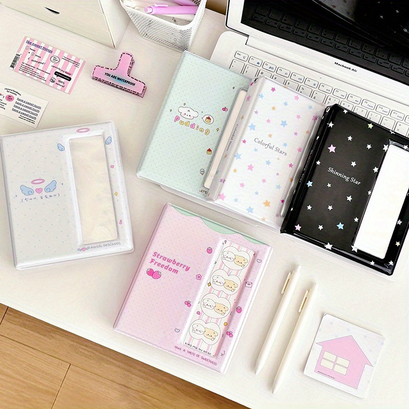 cartoon photo booth album for 40pcs 5.08x15.24 cm photo strips bookmark 20pcs 4x6 4r photo holder small card storage book 0