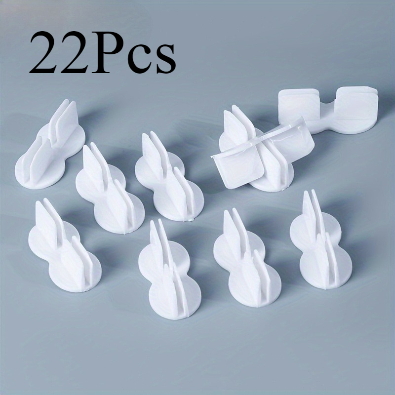 TEMU 22pcs Set Of Adjustable Drawer Dividers With Plastic Side Clamps For Organizing Shelves, Cabinets, And Drawers. Lightweight And Compact For Home