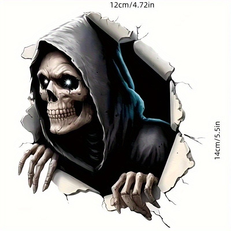 Automotive Decals 3d Vinyl Decal - , Car Bumpers, Suvs & Trucks | Adds Unique Charm To Your Vehicle | Ideal Halloween Gift