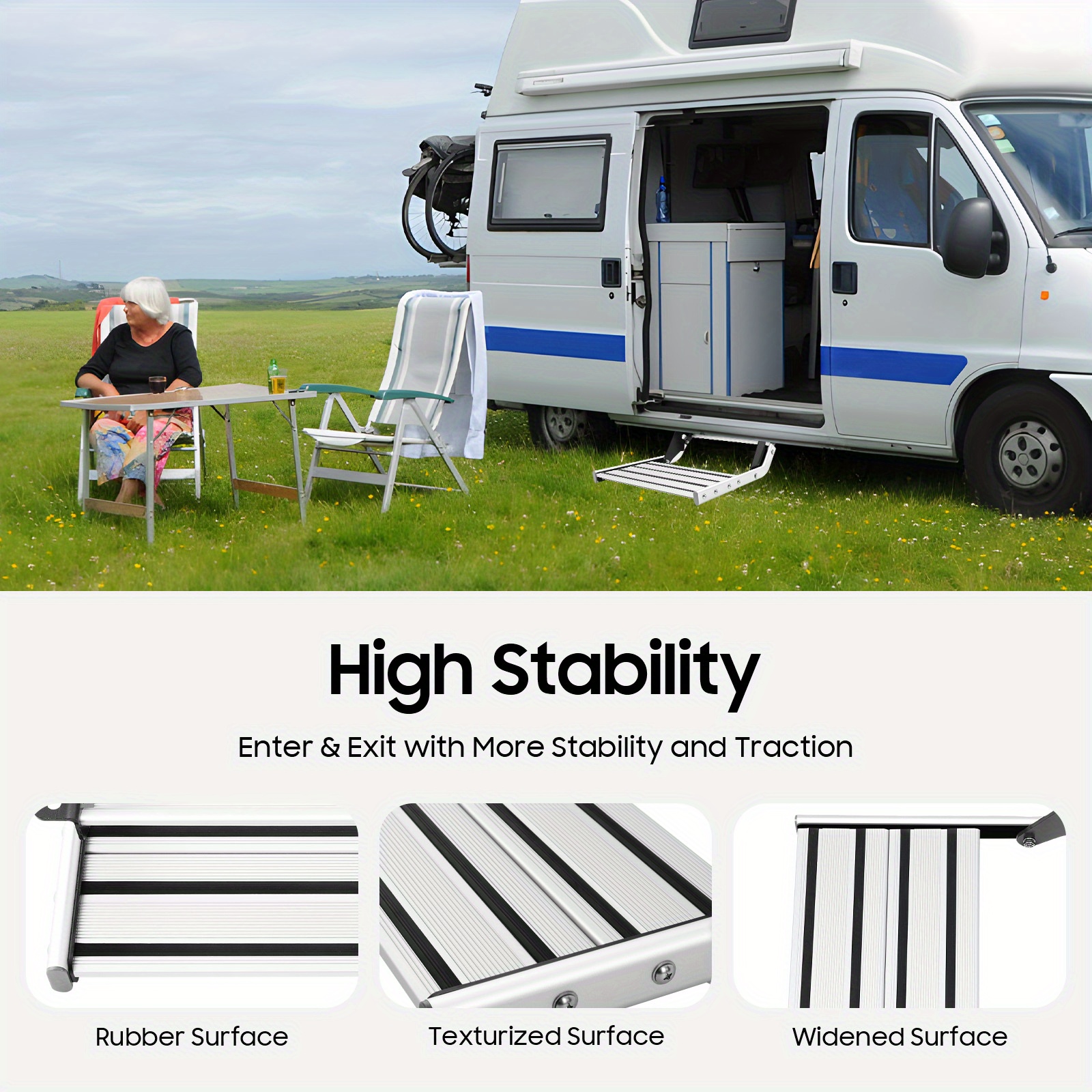 1 stufen camping wohnmobil leiter einzelstufe eingang - Temu Germany