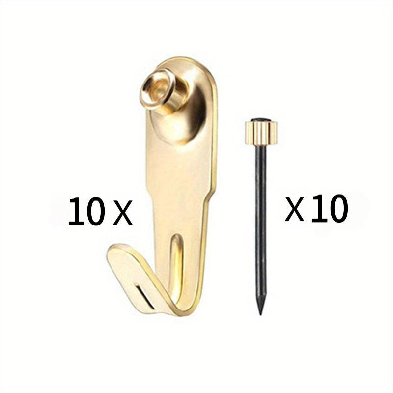 TEMU 10 Sets Of Sturdy And Stable Picture Kits - Picture Frame Hooks For Hanging Pictures And Artwork