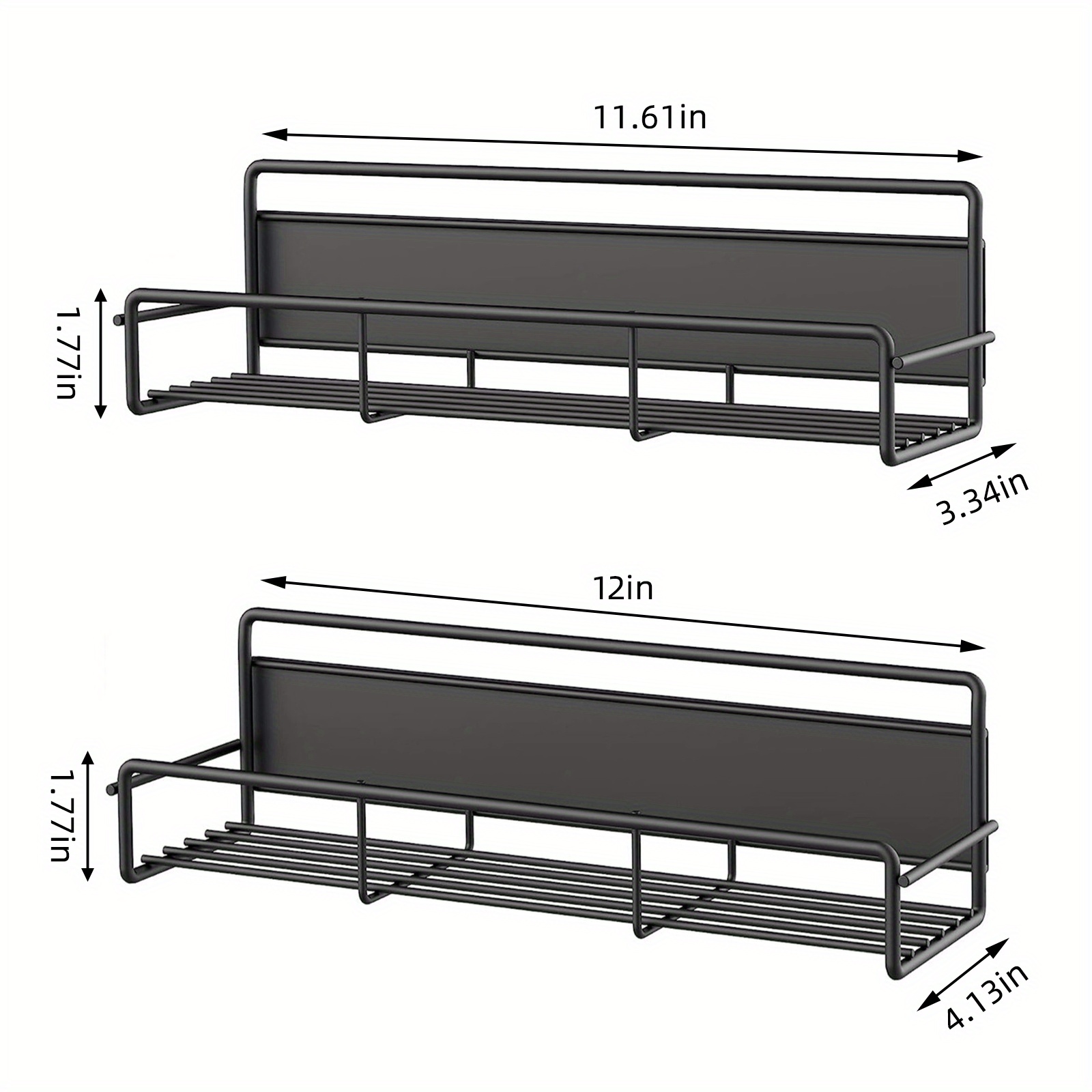 

4pcs Racks For Refrigerator - Metal Kitchen Shelves, No Needed