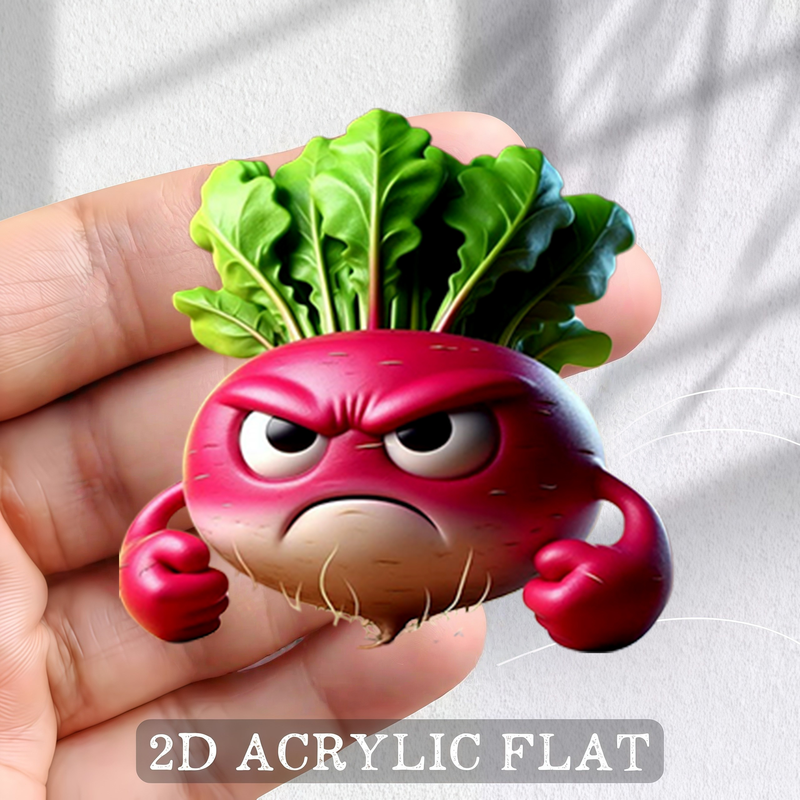 TEMU 1pc 2d Flat Printed Refrigerator Magnet Decorative Sticker, Refrigerator Magnet, Bright And Long-, Stable Adsorption And Not Easy To Fall Off,