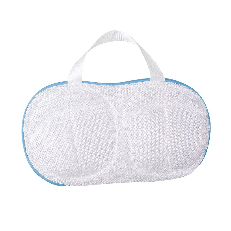 TEMU 3pcs Sturdy Lingerie Laundry Bags - Mesh Wash, Zipper Closure, Suitable For Delicate Clothing, Round Design, Material, 1 Pack