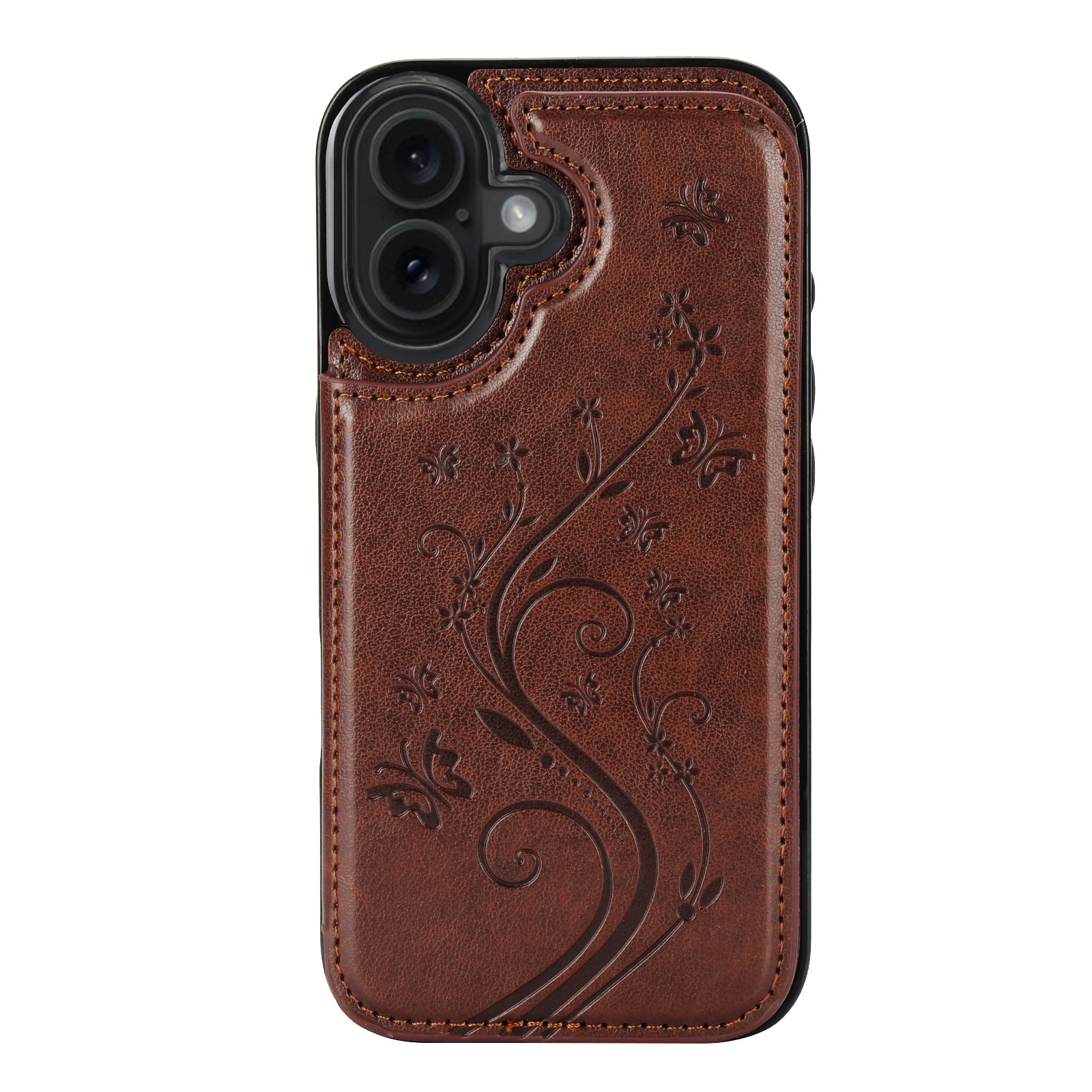 TEMU Phone Case - Awquer Embossed Pu Faux Leather Wallet Case Suitable For Iphone 18 17e 17 Max With Kickstand Mobile Phone Bag, Card Slots Suitable