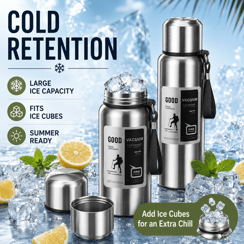 item picture insulated cup steel large capacity water filtration design body portable hand handle high quality travel commuting office exercise drink multi specification