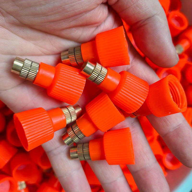 TEMU 6 pezzi di tappi di ricambio in metallo per spruzzini da giardino compatibili con spruzzatori litri, con filettate, maniglie a installazione
