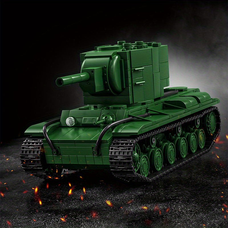 1321pcs kv 2 heavy tank building blocks set large scale - Temu