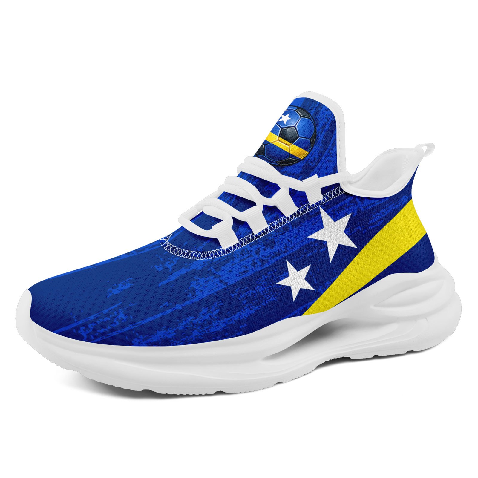 TEMU Coolcustomize Men's Cw Colors Chevron Pattern Lace-up Low Top Shoes, Sporty Casual Sneakers, Cushioned Walking & Running Shoes, Lightweight Plus