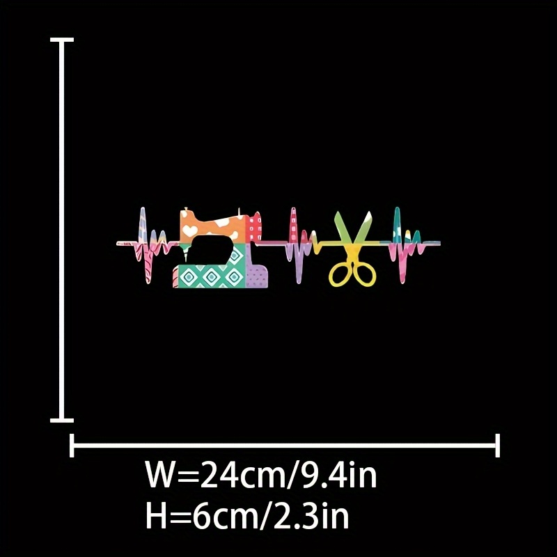 Image of 1pc Sewing Machine Heat Transfer Iron-on Patch, Heat Transfer Sticker, Pattern For , T-shirts, Jeans, Backpack Decoration, Washable Patch Sticker