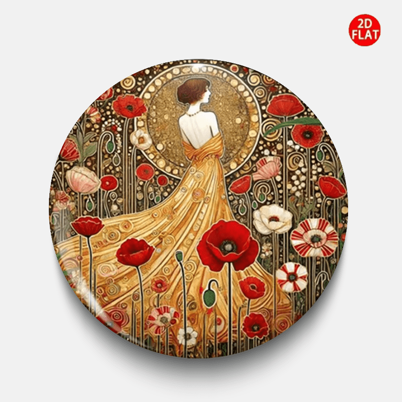 TEMU (2D ) Broche/Pin/Badge Floral de Moda, Combinación para Jeans, Ropa, Mochilas y Sombreros, Ideal para Coleccionar, Regalo para Vacaciones, y