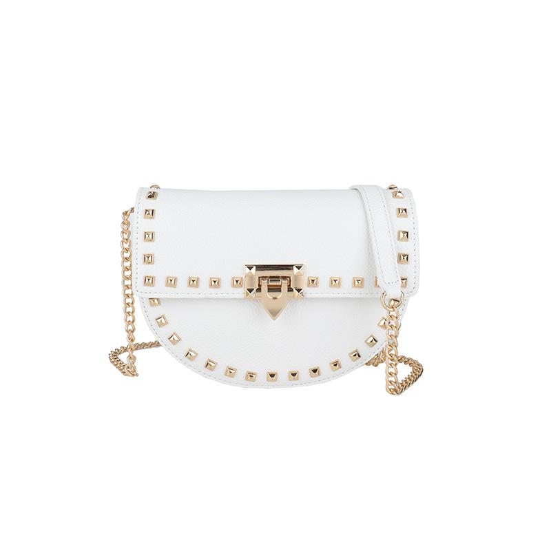 Image of In 2025, Korean-style Fashionable Single-shoulder Bag With Rivets Is Essential For Women. Bag Is In