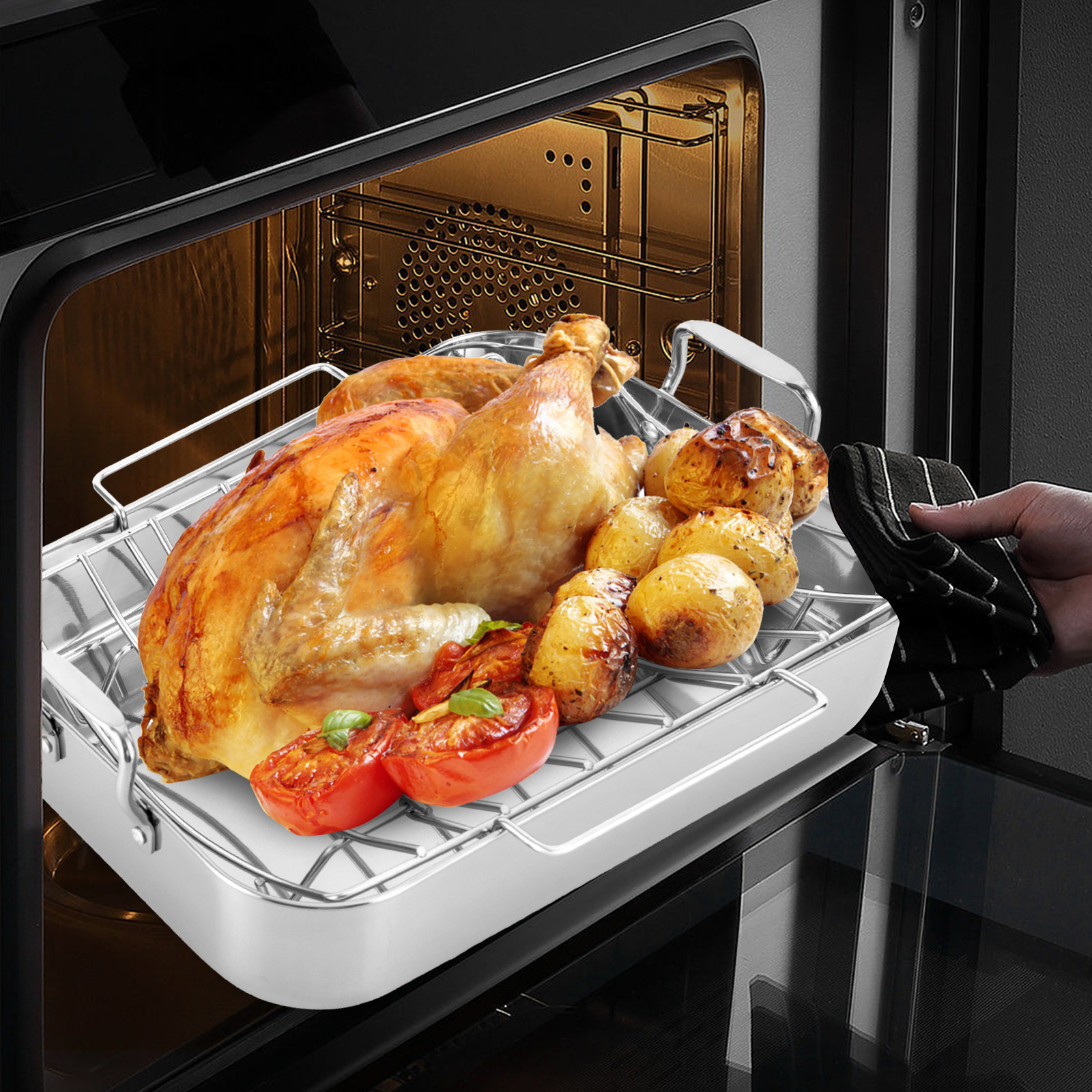 Roaster Argos Oven Trays Convection Oven Oven Rack For Turkey