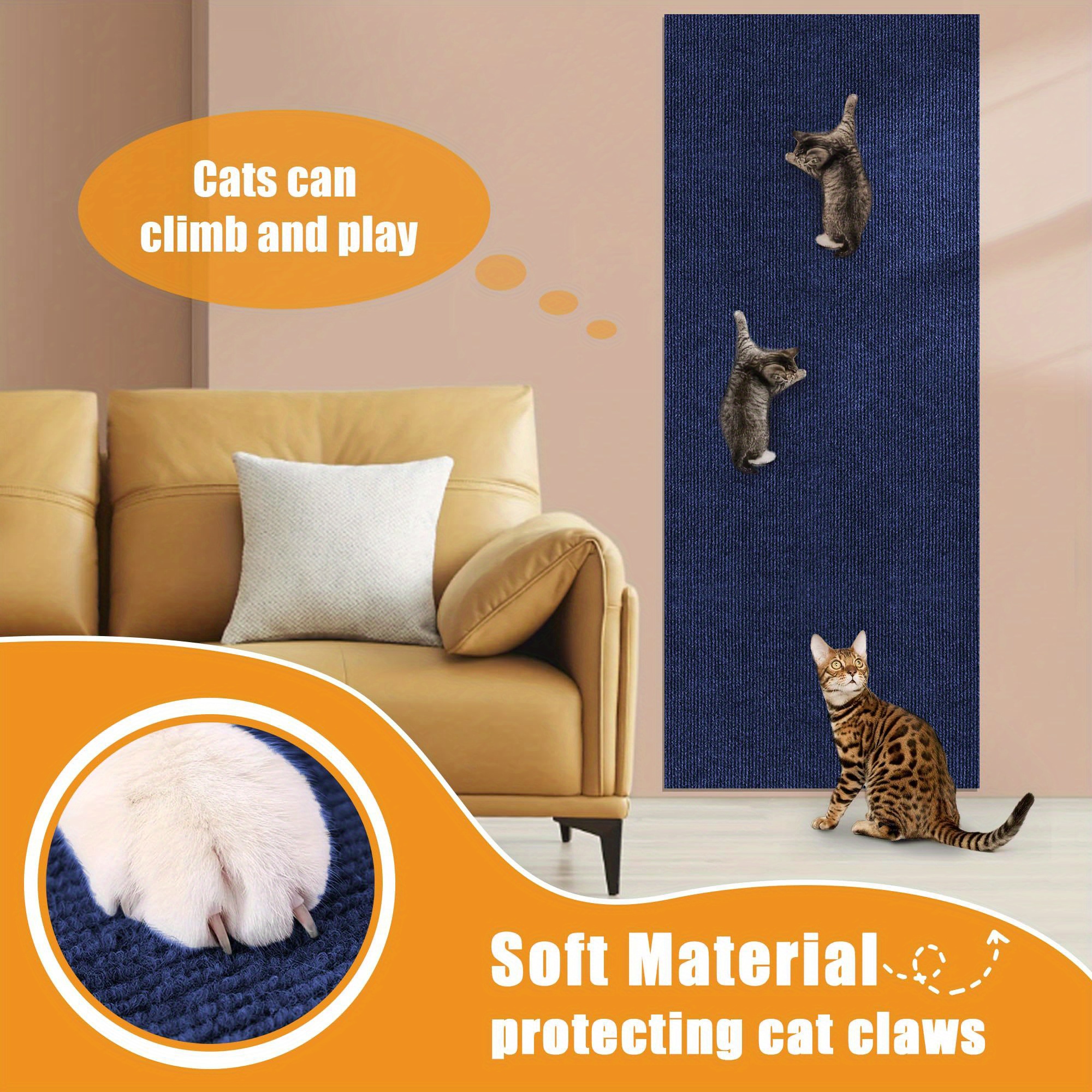 self cat scratch protector pads furniture Temu Mauritius