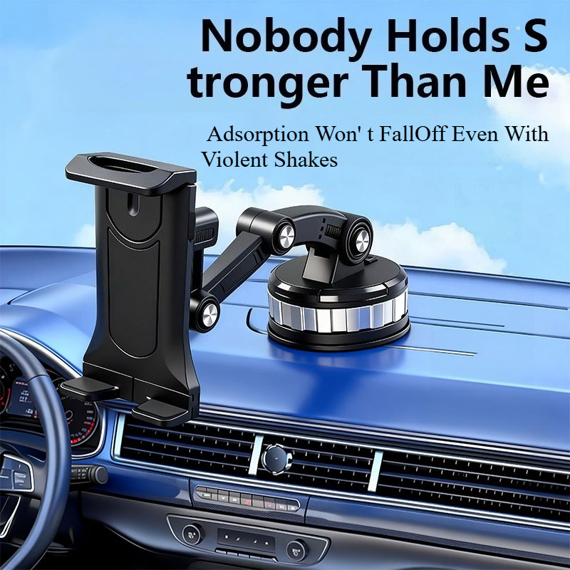 TEMU 2026 Latest Model Suction Cup Car Mount, 360° Rotatable, Universal Phone And Tablet Holder For Car Dashboard And Desktop, Anti-shake Mount,