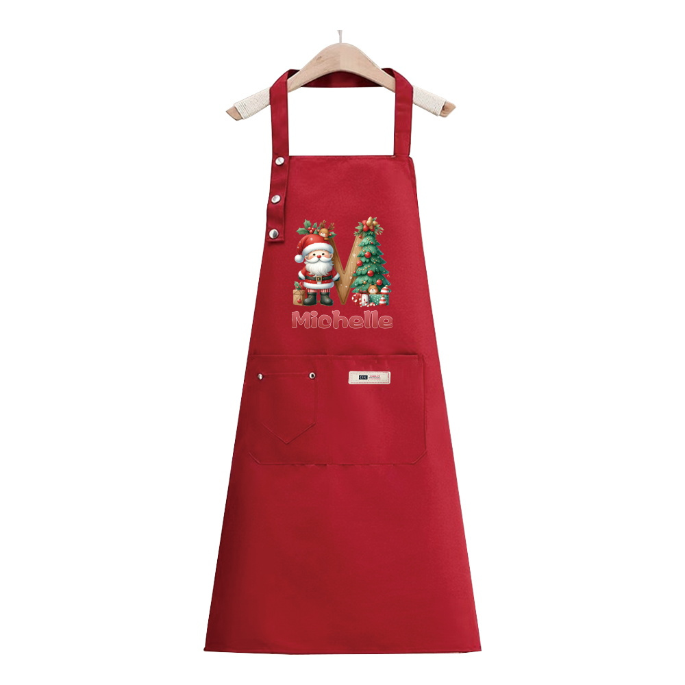 TEMU 1pc Custom Name Premium Thickened Apron - Durable, Comfortable Stylish Kitchen Work Clothes For Men And Women, Suitable For Housework, ,