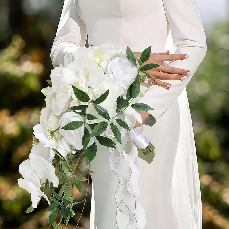 bridal bouquets bride white wedding bouquets bride ceremony - Temu bridal bouquets bride white wedding bouquets bride ceremony - Temu