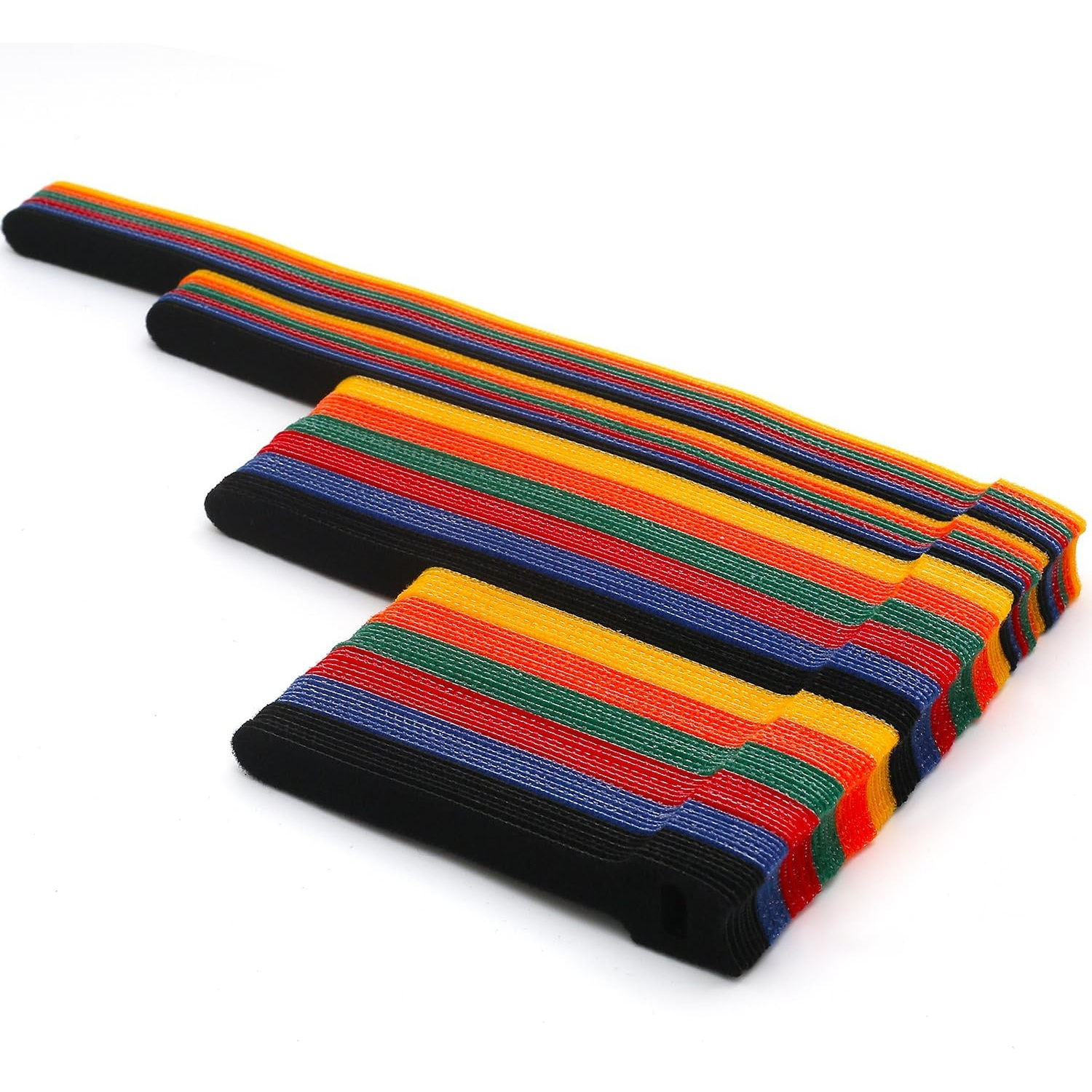 TEMU 102pcs Reusable Ties, 4+6+8+25.4cm Adjustable Zip Ties, Travel Home Office Electronics