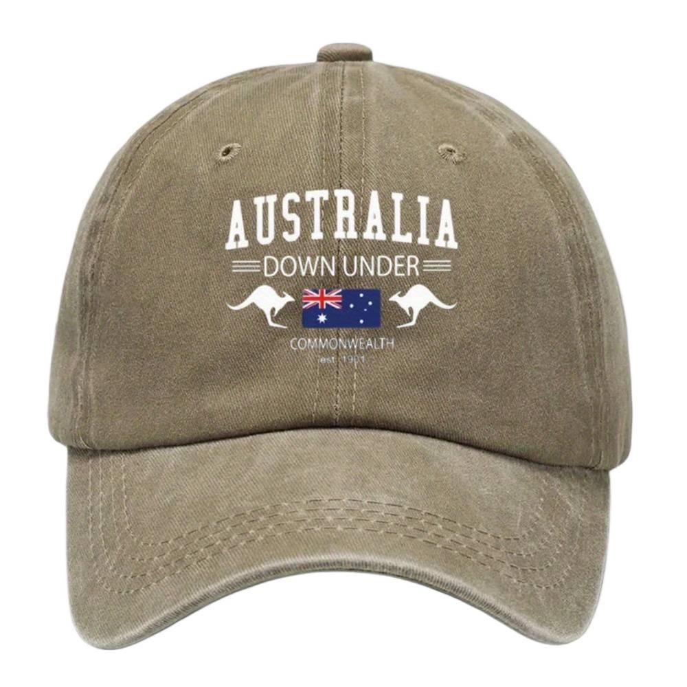 TEMU 1 pièce Casquette de baseball australienne pour et les tenues décontractées - Chapeau léger et respirant à visière incurvée, lavable en machine,